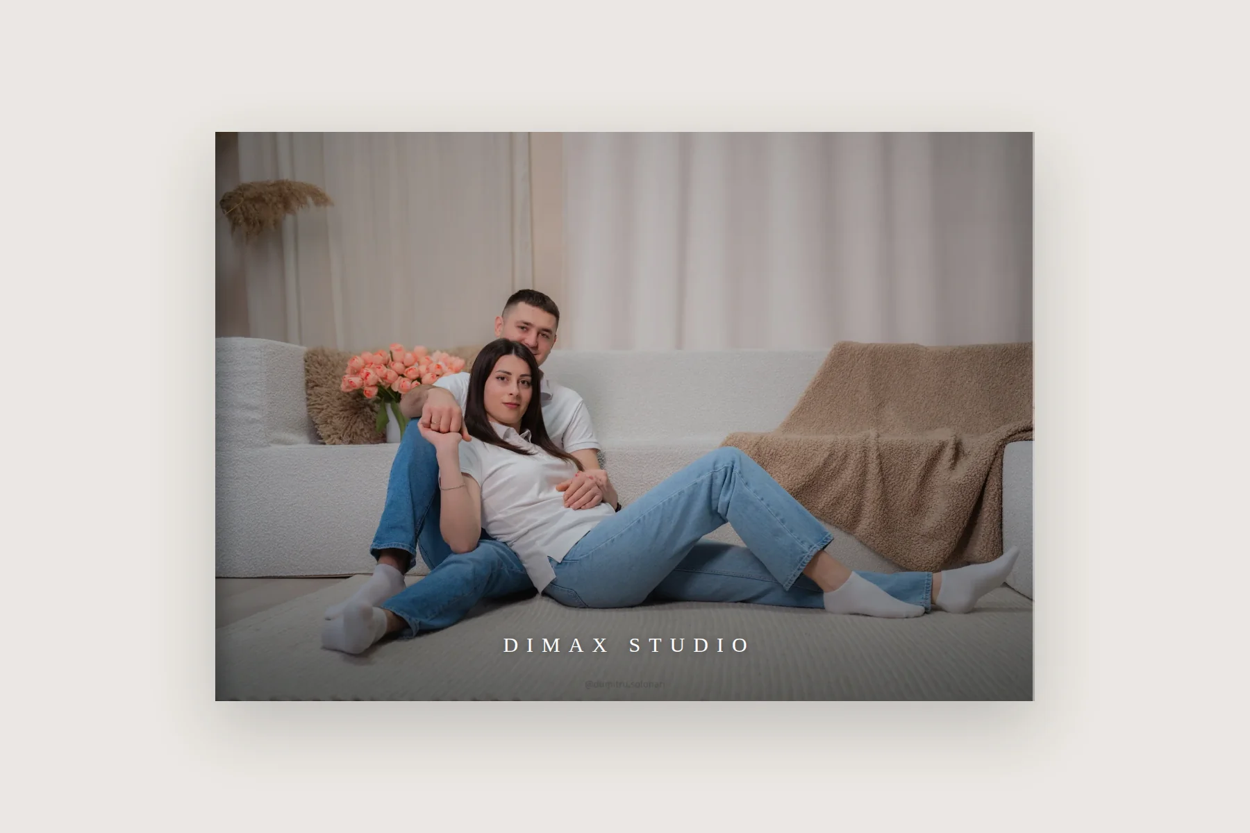 Album foto DIMAX STUDIO cu fotografie de cuplu pe copertă